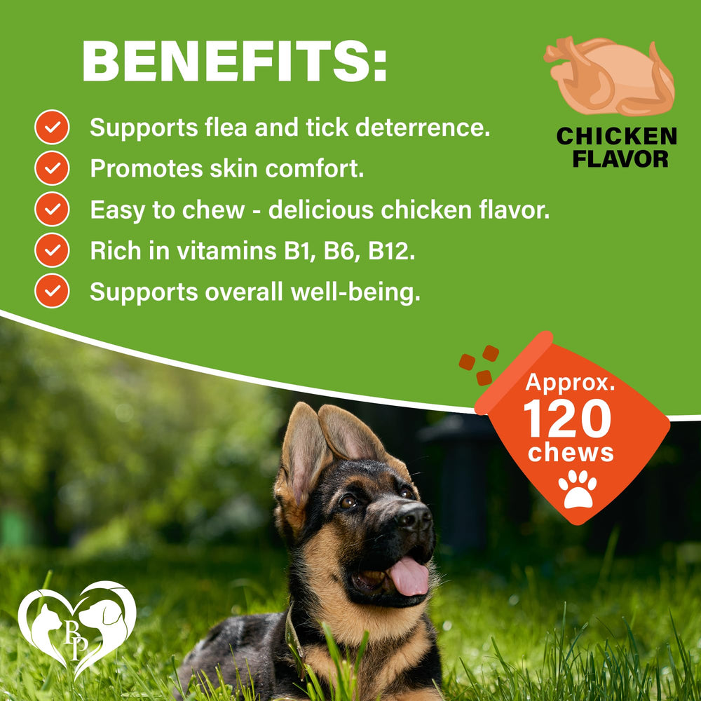 Close-up of Beloved Pets Revolution chewables with natural ingredients for routine protection.