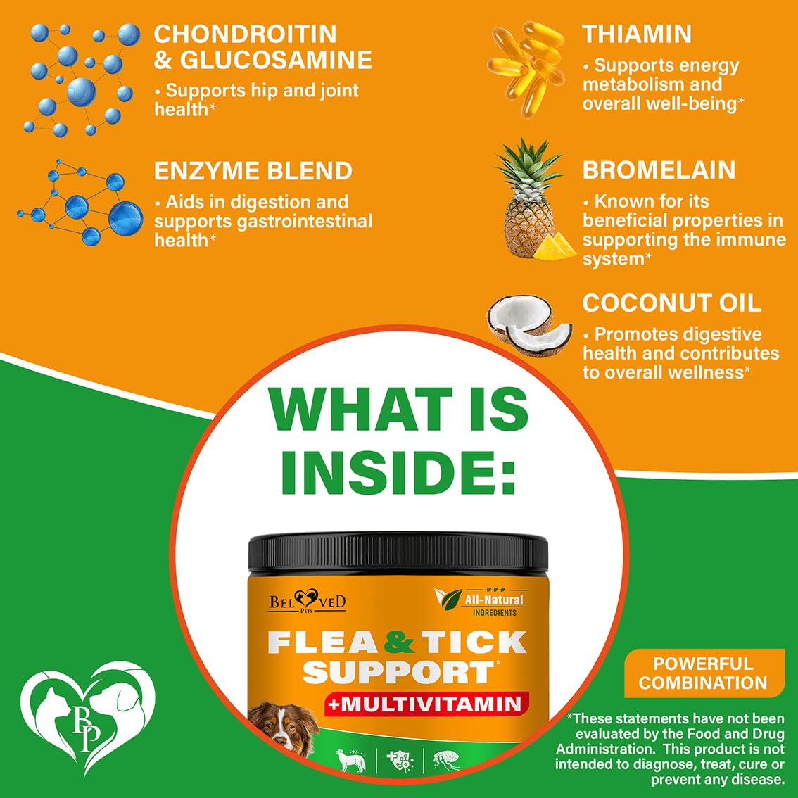 Beloved Pets immune system and skin coat support chews for dogs