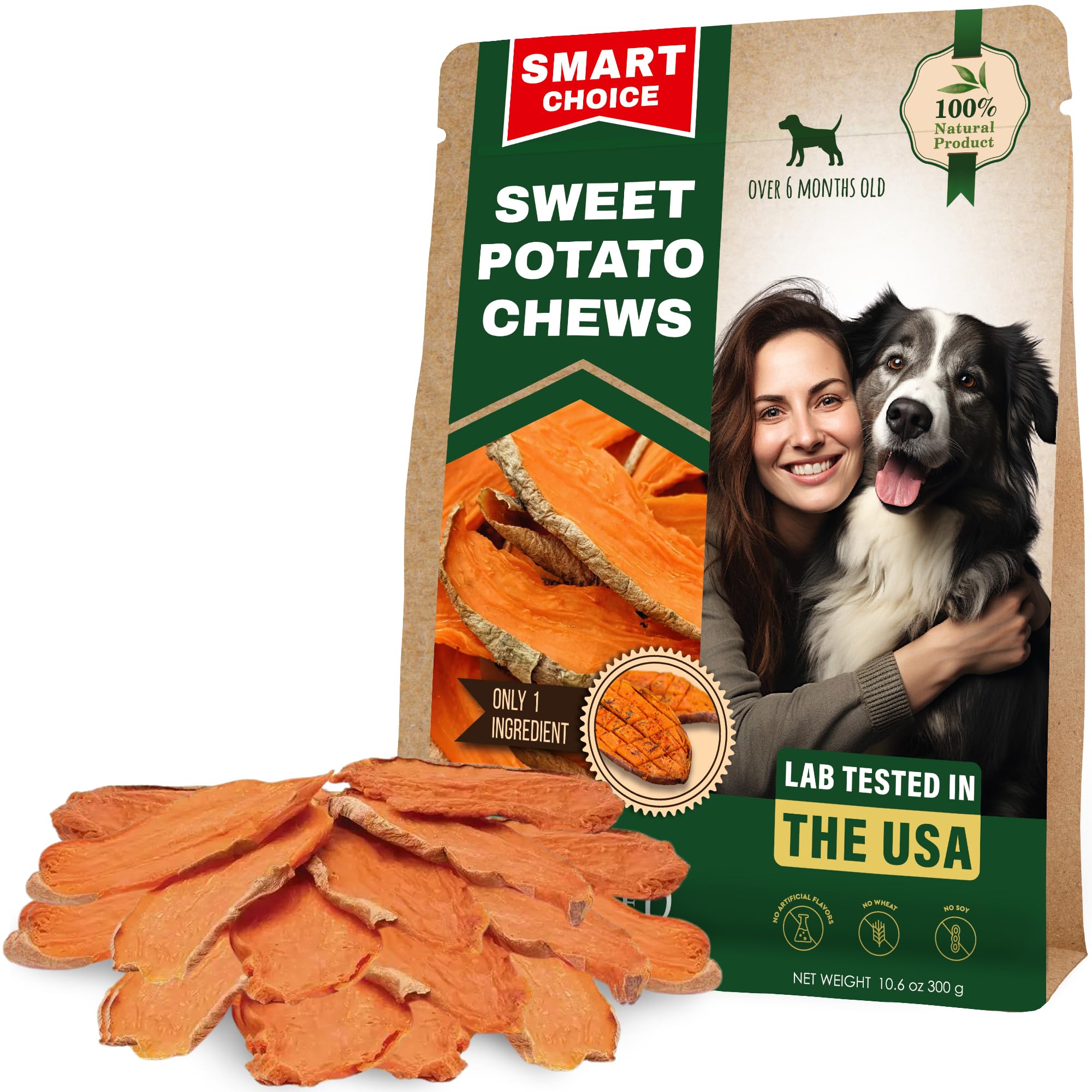 Beloved Pets Sweet Potato Chips for dogs; ideal training rewards.