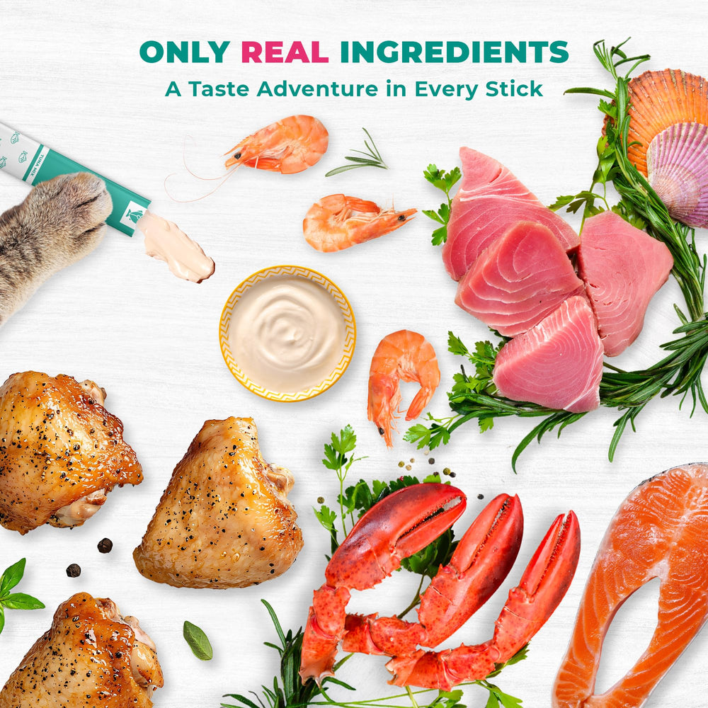 Beloved Pets grain-free tubes highlighting natural ingredients for daily delight