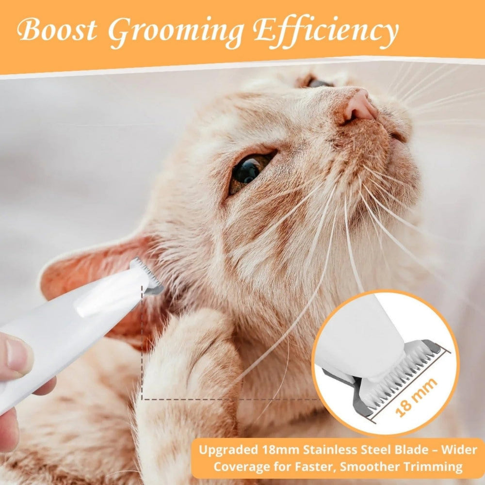Belvedir Cat Trimmer low-noise operation reduces pet stress.