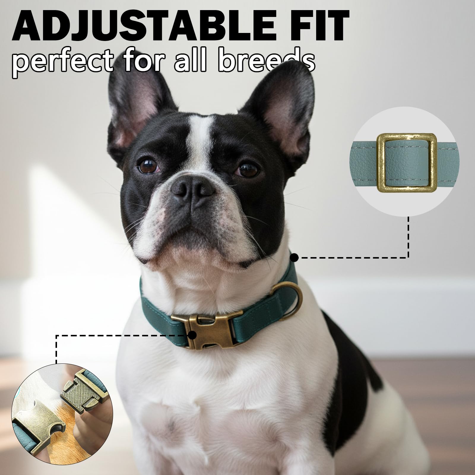 Ben & Fellows easy-clean silicone dog collar brown for quick post-walk hygiene.