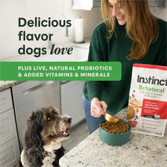 Be Natural Instinct raw-coated kibble texture hints at enhanced flavor.