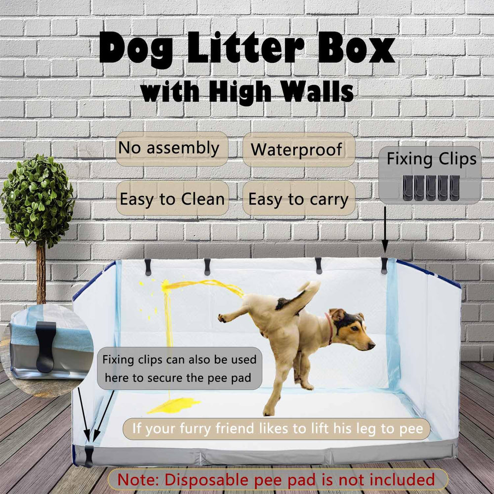 Bencacawinstyle no-assembly foldable dog potty for quick setup