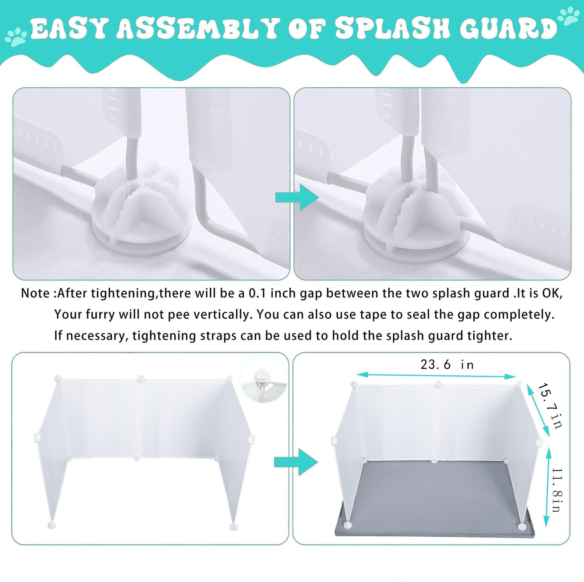Bencacawinstyle four baffles help contain urine and prevent spills