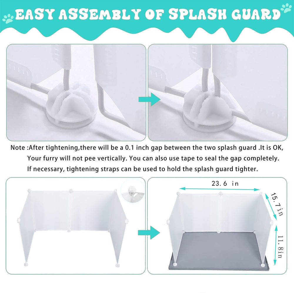 Bencacawinstyle four baffles help contain urine and prevent spills