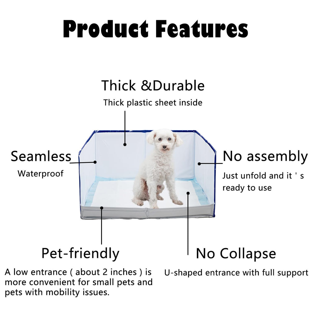 Bencacawinstyle pee pad holder tray with clips to secure pads