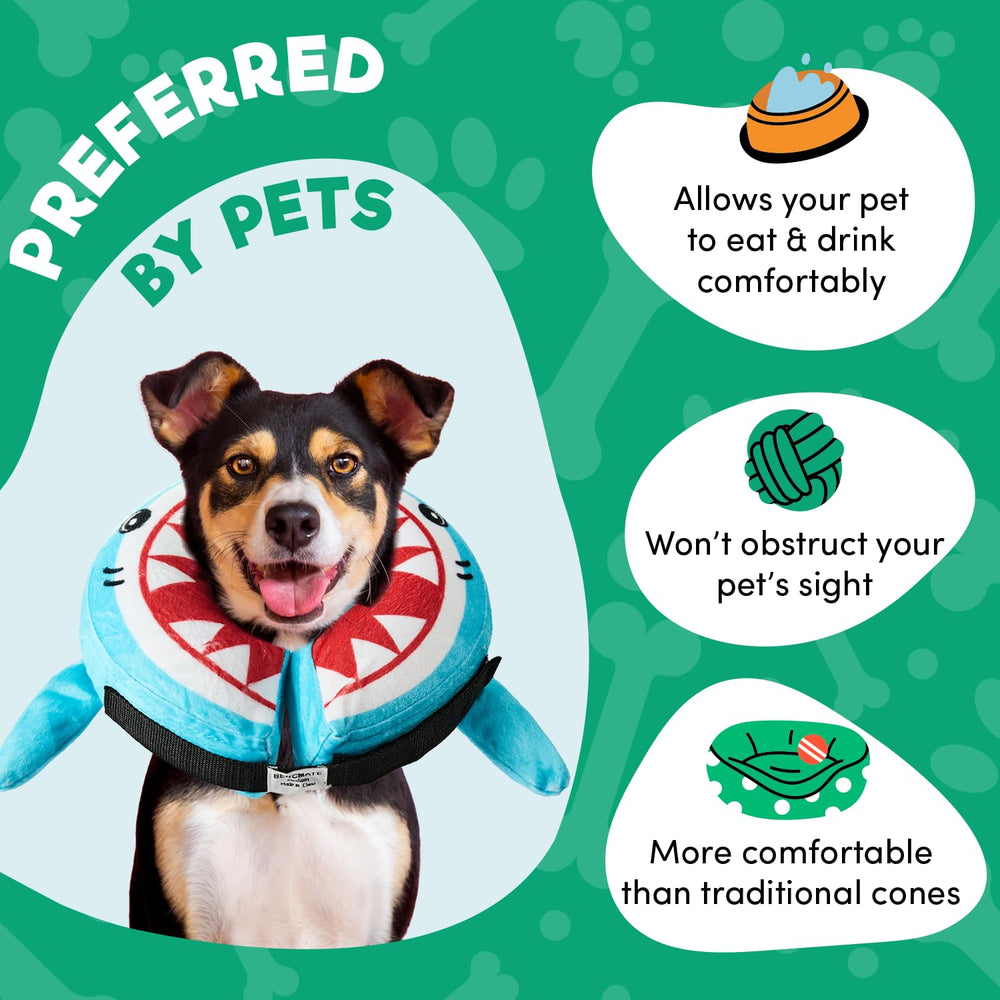 BENCMATE donut collar closeup shows durable fabric and easy cleaning
