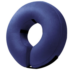 BENCMATE inflatable cone collar in navy blue offers comfortable fit.