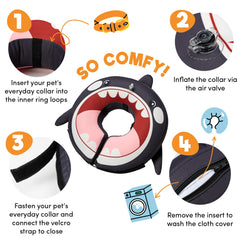 BENCMATE soft donut collar after surgery eases recovery and feeding