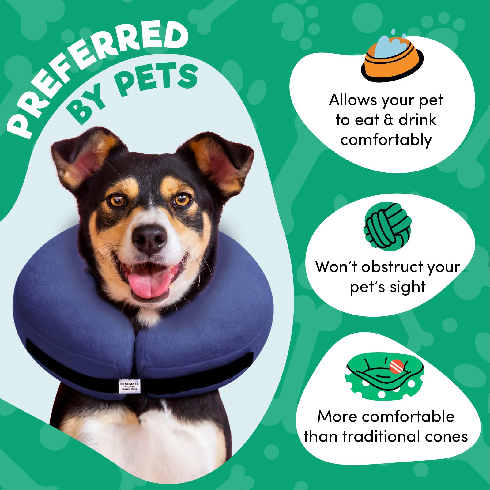 BENCMATE soft material close-up emphasizes comfortable wear and durable, washable design.