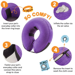 BENCMATE soft exterior material and inflatable design promote pet comfort during recovery.