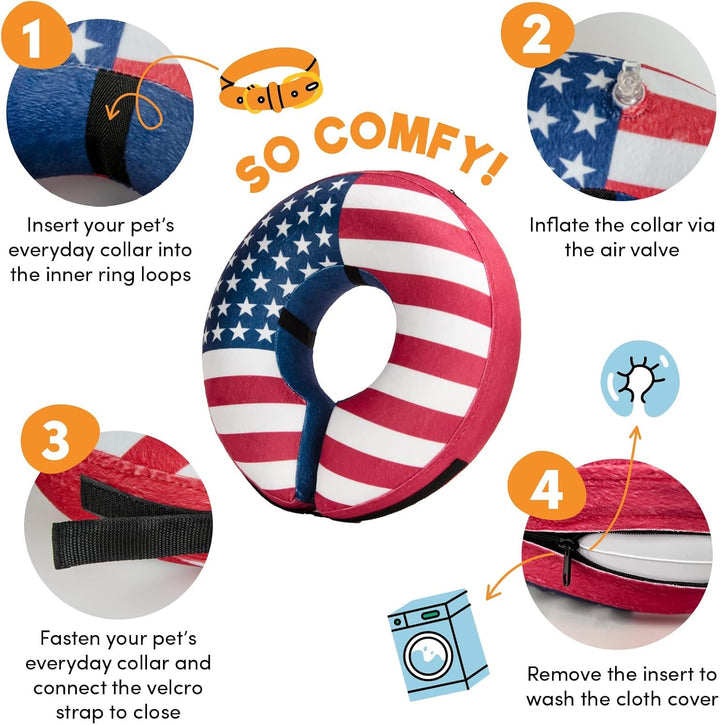 BENCMATE XXLarge recovery donut collar ideal for post-surgery pets