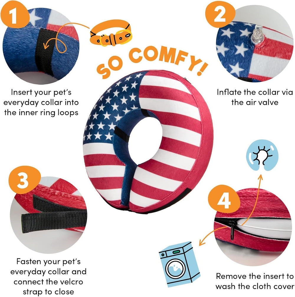 BENCMATE XXLarge recovery donut collar ideal for post-surgery pets