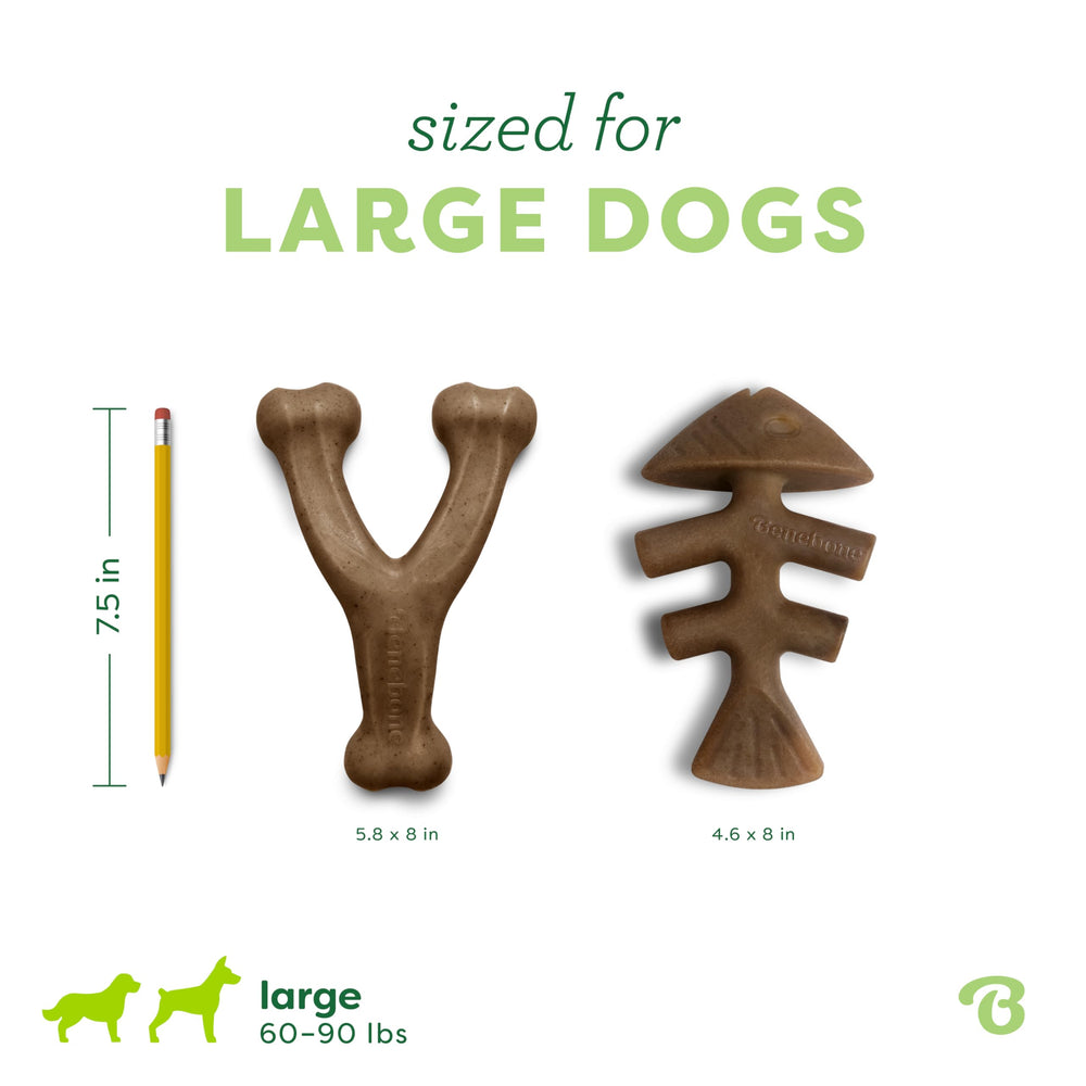 Easy-to-pick-up Benebone design supports solo play during travel or time alone.