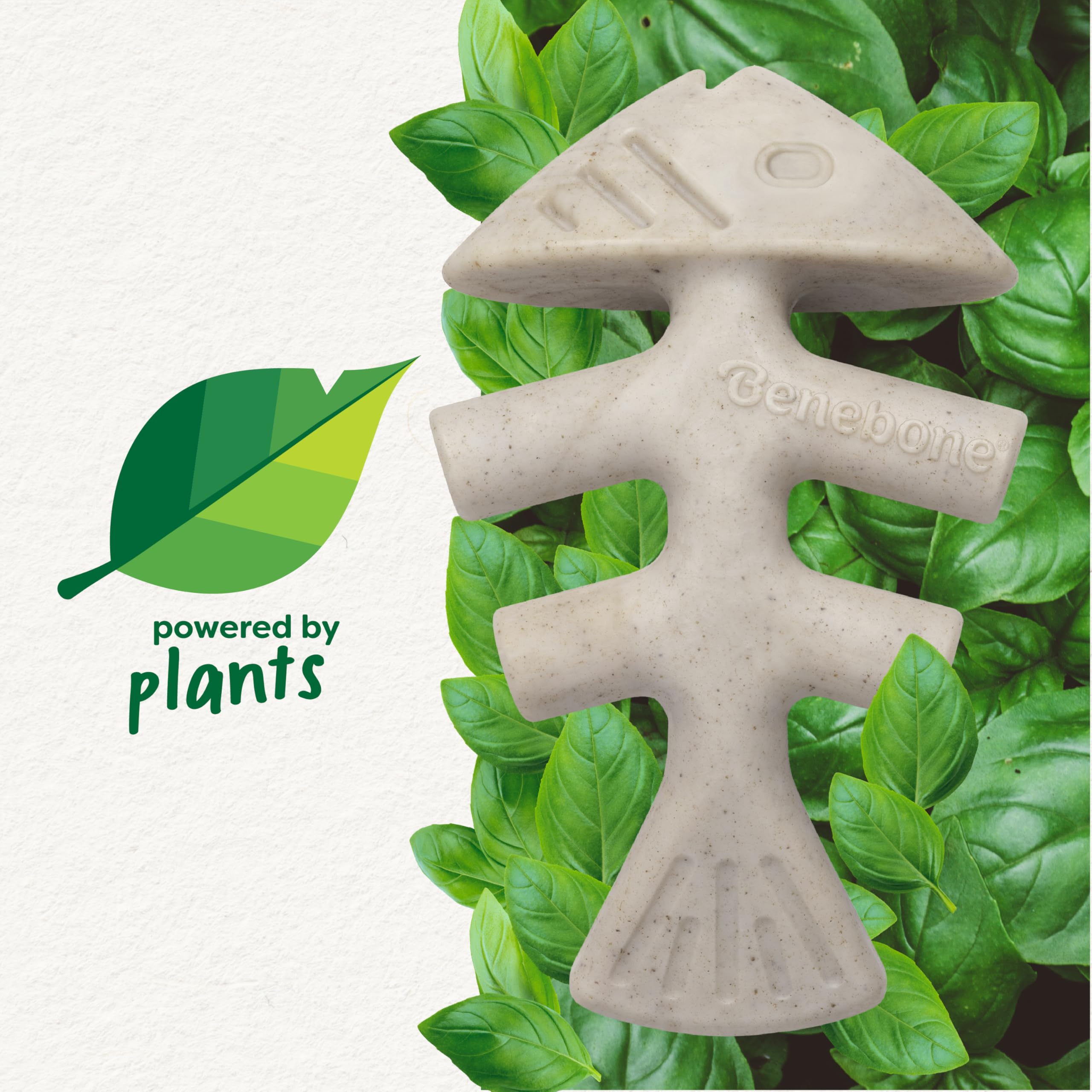 Benebone Green plant-based dog bone for modest chewers
