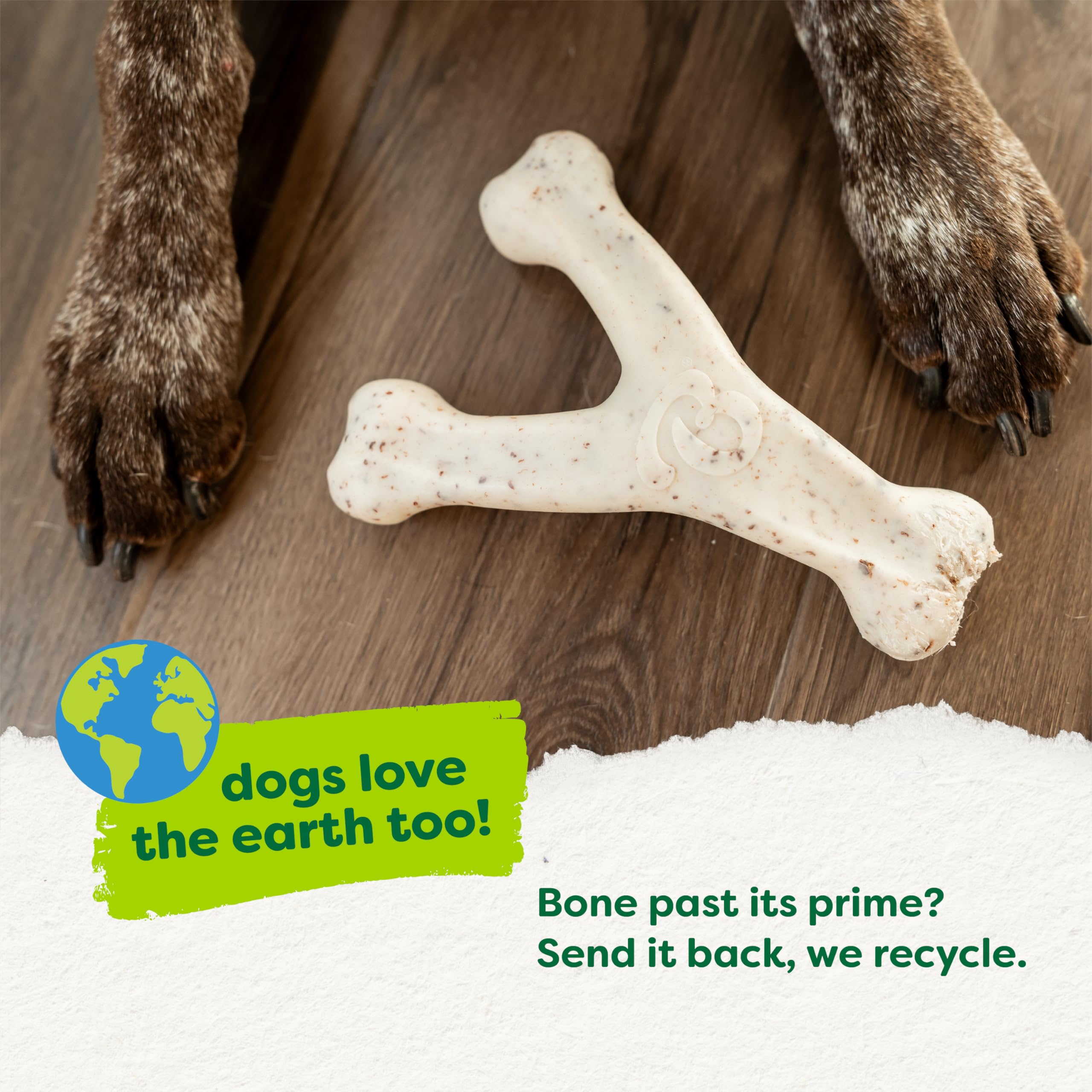 Benebone Green Wishbone made in USA uses safety-focused materials.