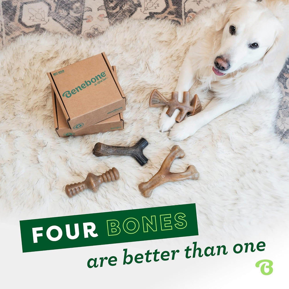 Benebone Made in USA badge signals quality manufacturing and reliable durability.