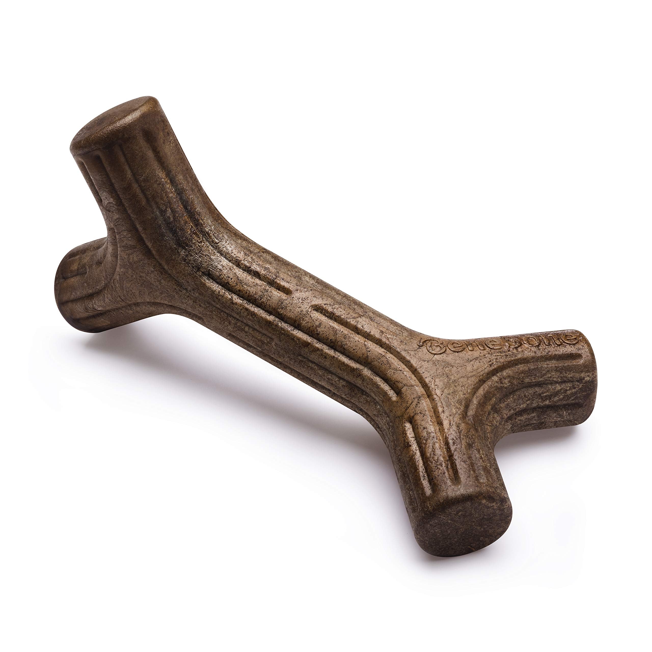 Benebone Maplestick close-up showing durable maple wood for tough chewers