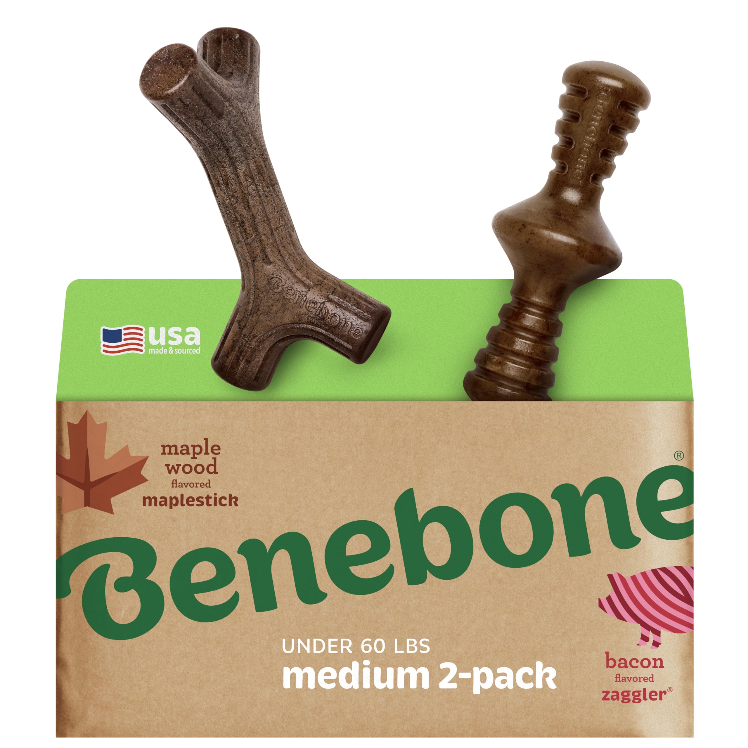 Benebone Maplestick maplewood chew supports longer, engaging chew sessions.