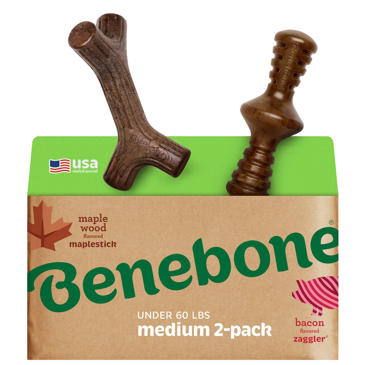 Benebone Maplestick maplewood chew supports longer, engaging chew sessions.