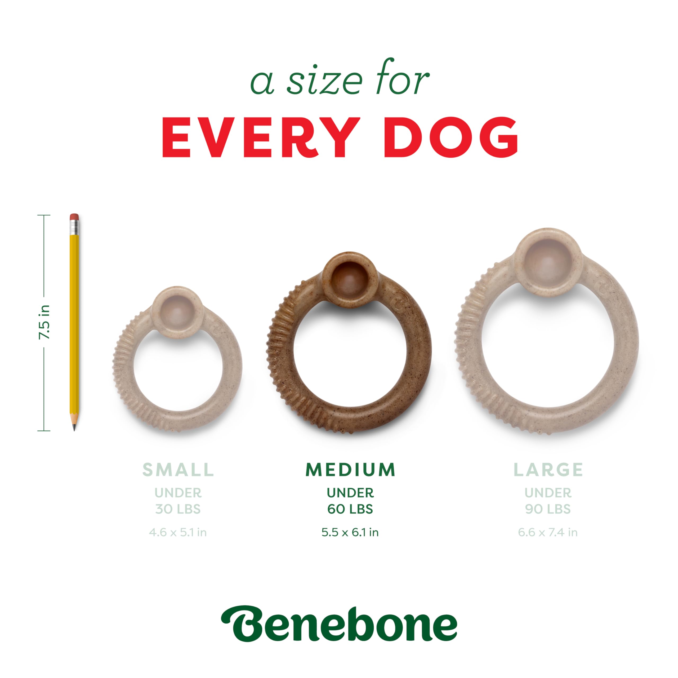 Benebone Peppermint Ring pocket design demonstrates easy grip