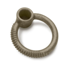 Benebone Peppermint Ring in hand highlights easy-grip design for strong chewers.