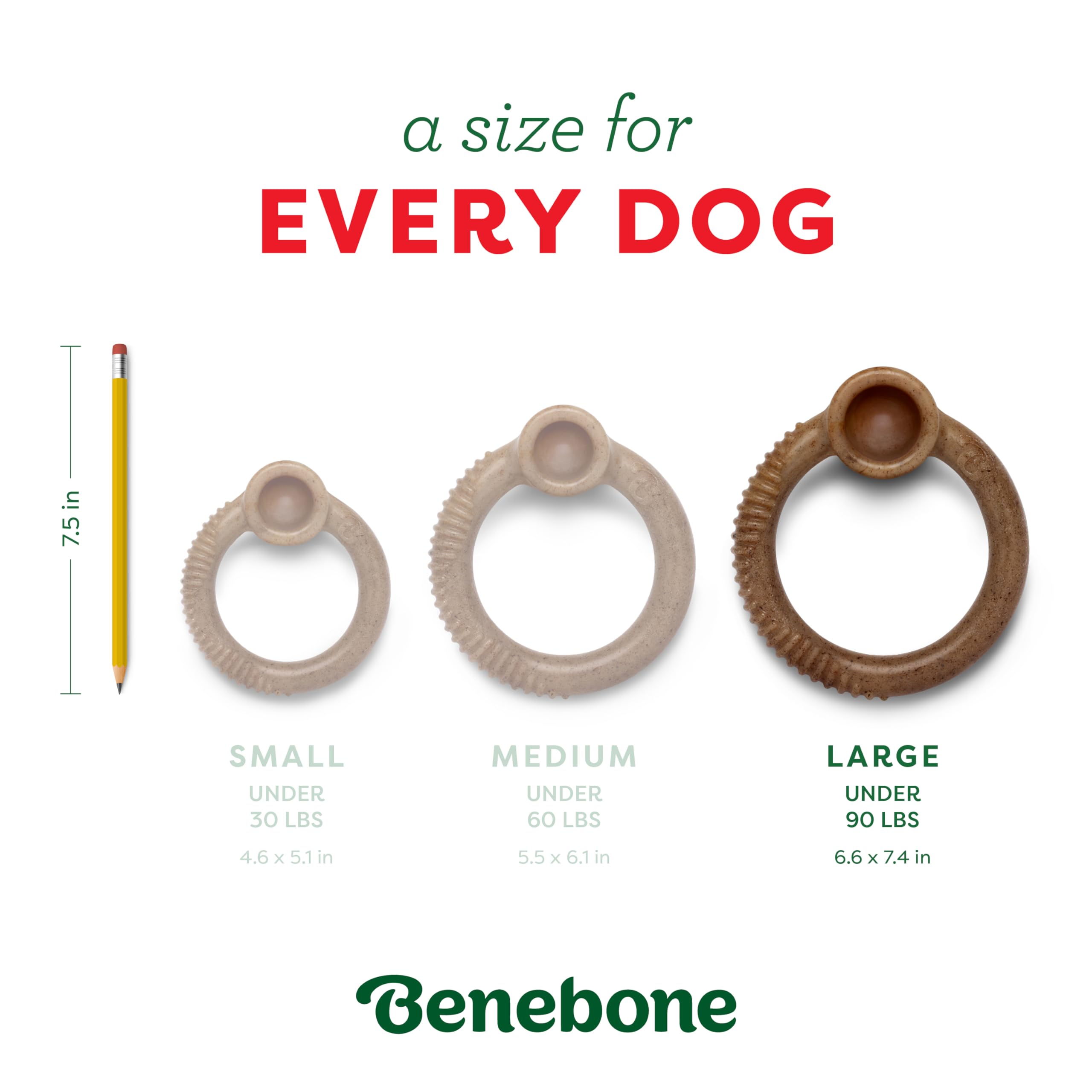 Benebone Peppermint Ring USA-made label emphasizes quality and craftsmanship.