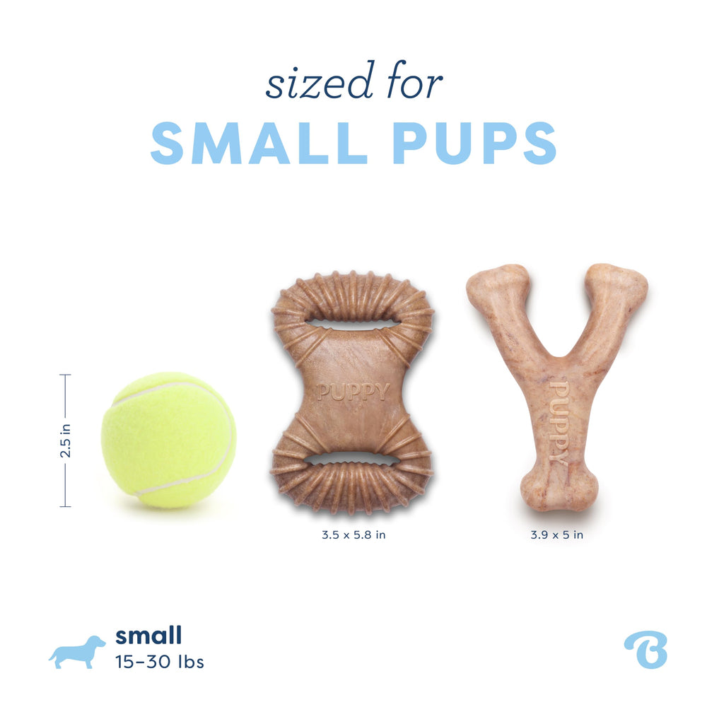 Benebone easy-grip design – paw-friendly handle helps puppies hold and explore