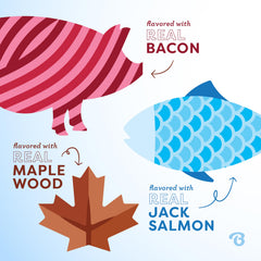 Benebone Puppy 4-Pack durable nylon texture close-up emphasizes chew resilience.