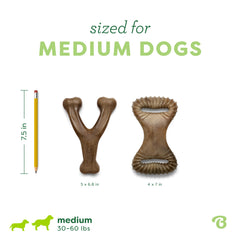 Benebone real bacon flavor chew increases dog engagement and interest.