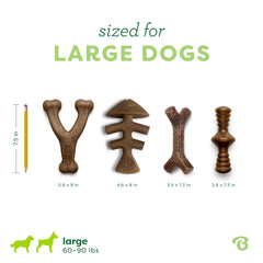 Benebone real flavor scent attracts dogs for longer chewing sessions