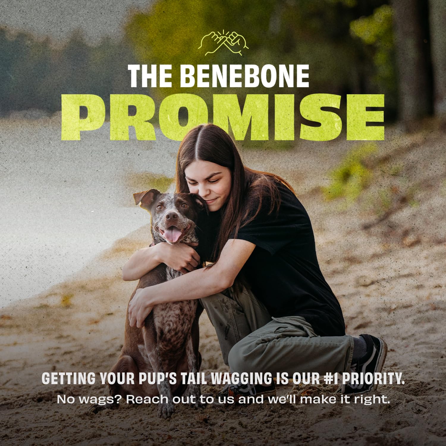 Benebone tug toy enriches dogs with active play and exercise.