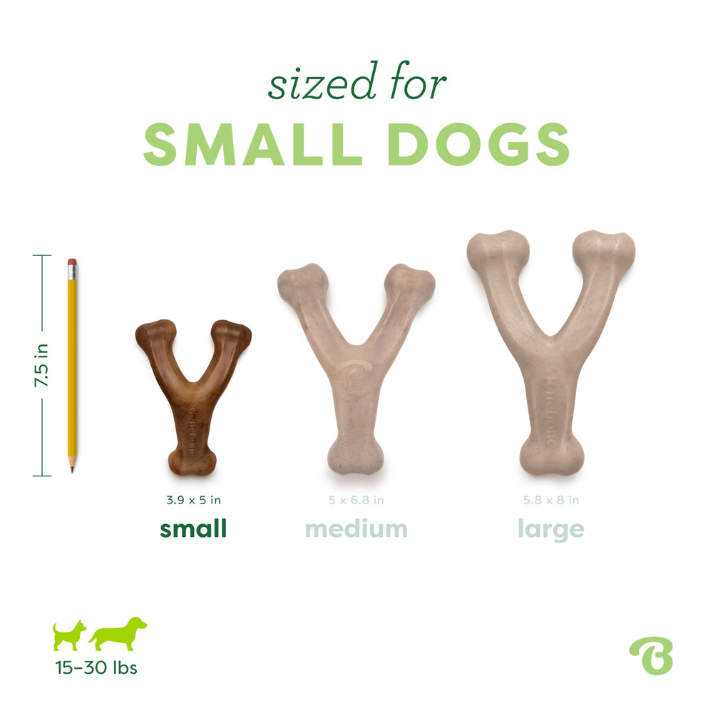 Durable nylon construction on Benebone Wishbone for long-lasting chewing