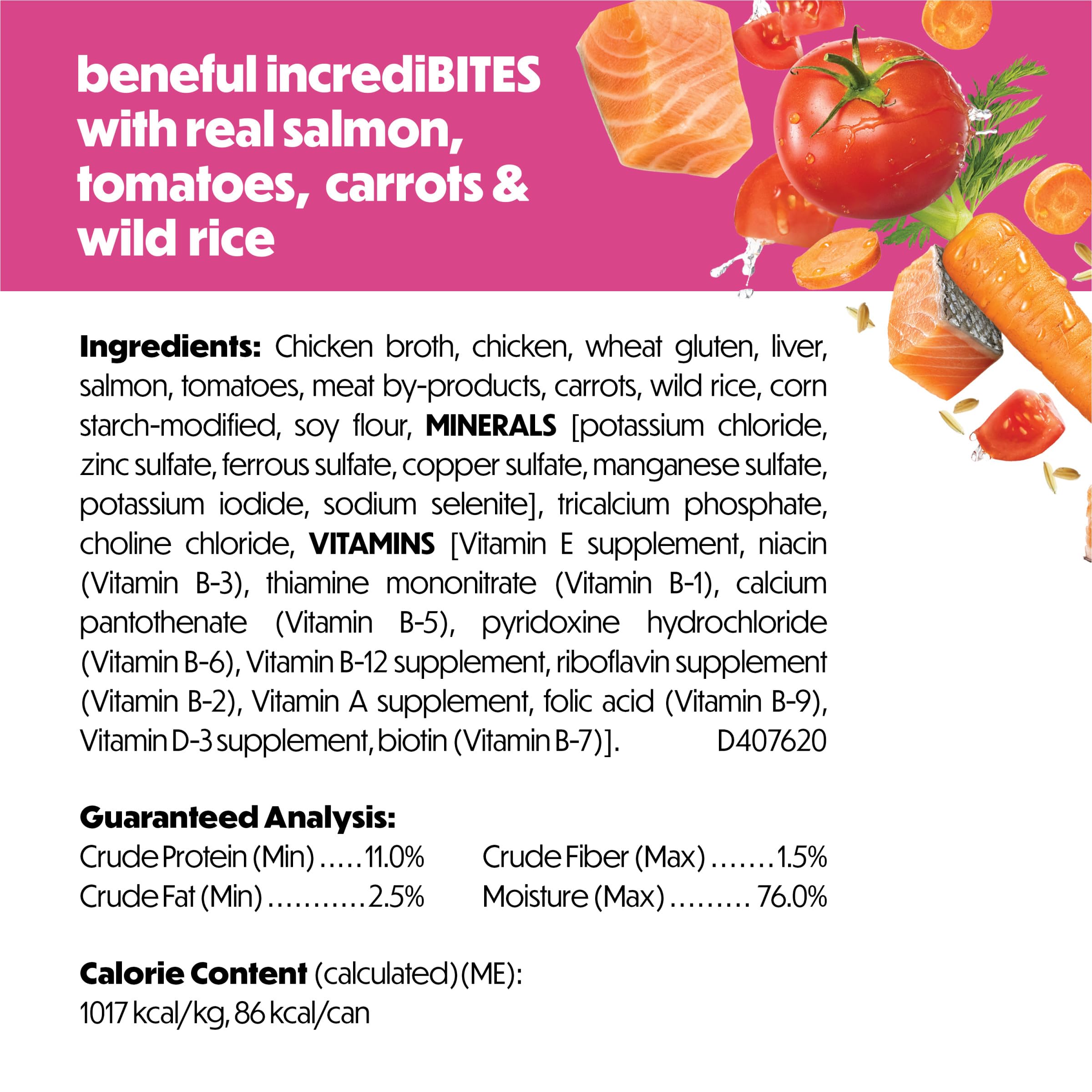 Beneful 23 vitamins and minerals support daily nutrition in a complete diet.