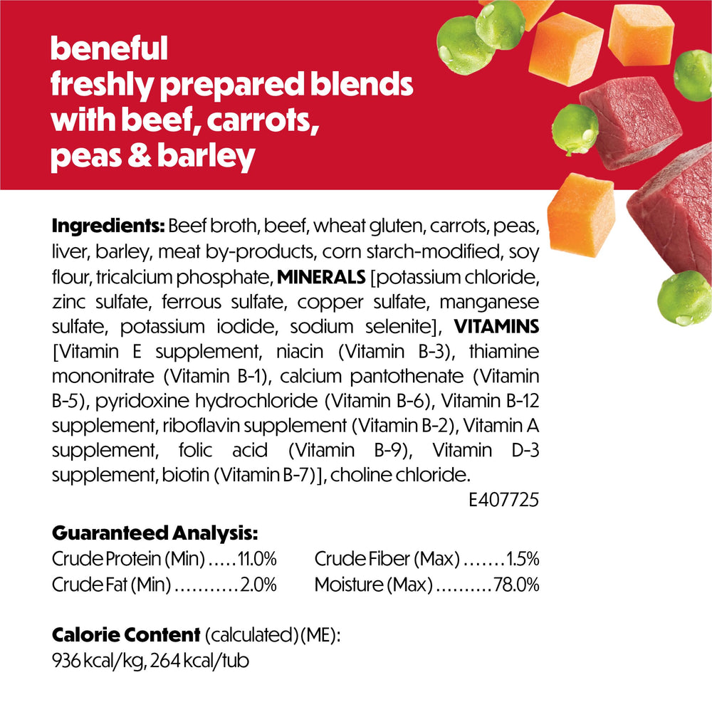 Savory gravy enhances palatability for mealtime appeal.