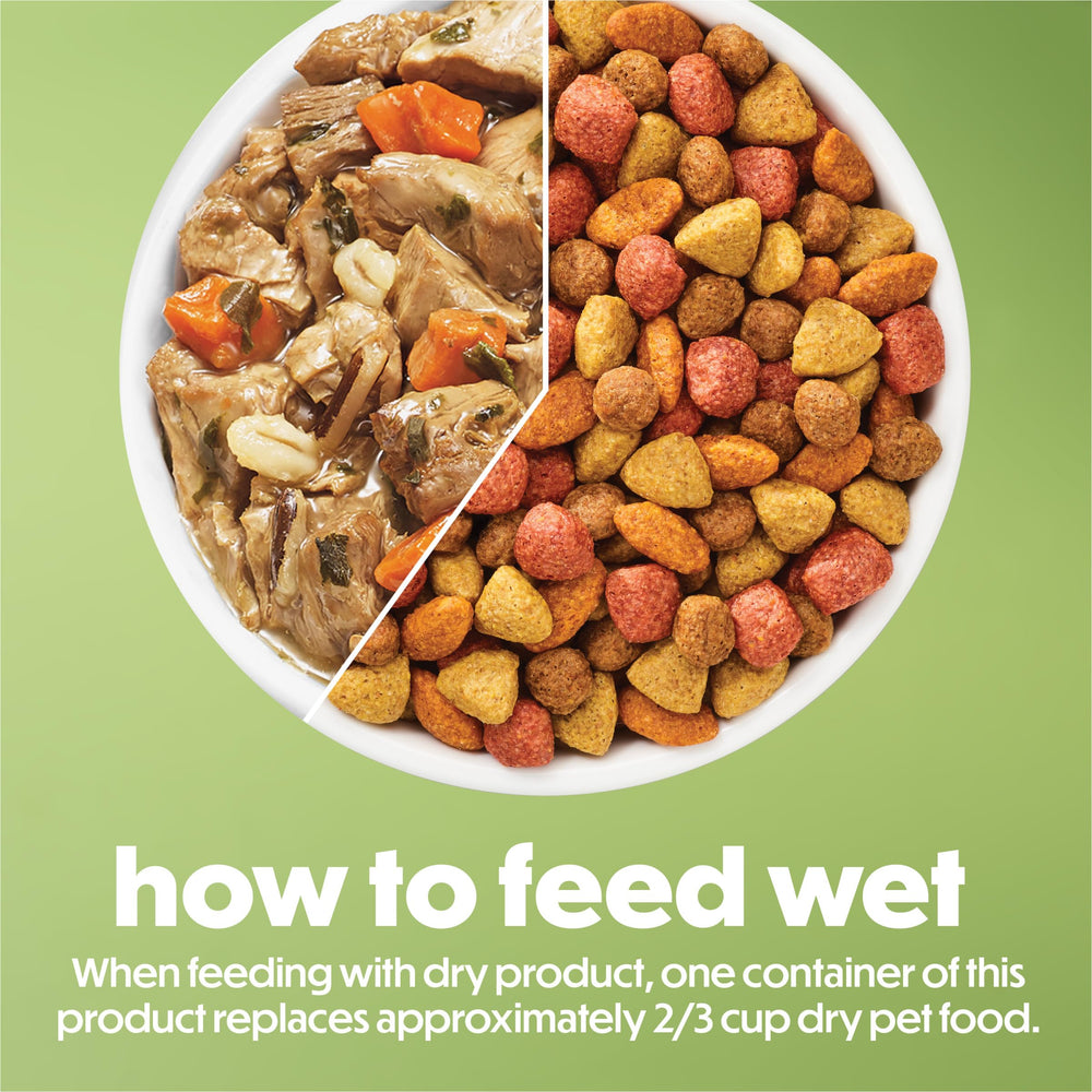 Eight 10-ounce Beneful tubs packaged for easy family feeding