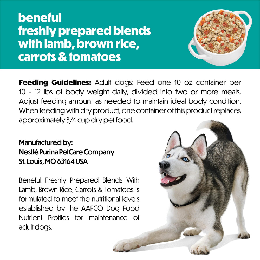 Beneful Freshly Prepared Blends 23 vitamins and minerals support daily nutrition.