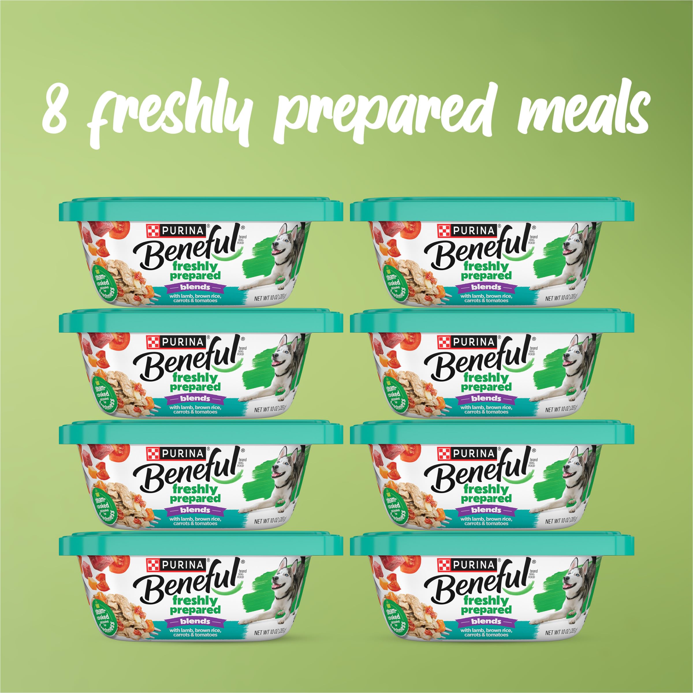 Beneful Freshly Prepared Blends carrots pieces brighten meals with fiber.