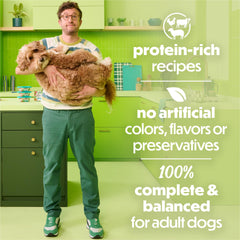 Beneful Freshly Prepared Blends sealable container close-up emphasizes freshness and easy storage.