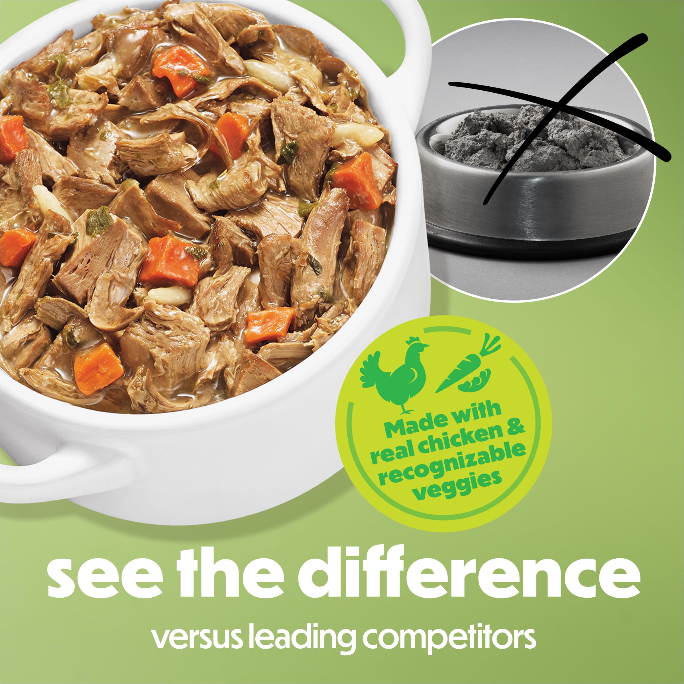 Close-up of Beneful ingredients with brown rice and vegetables for wholesome meals.