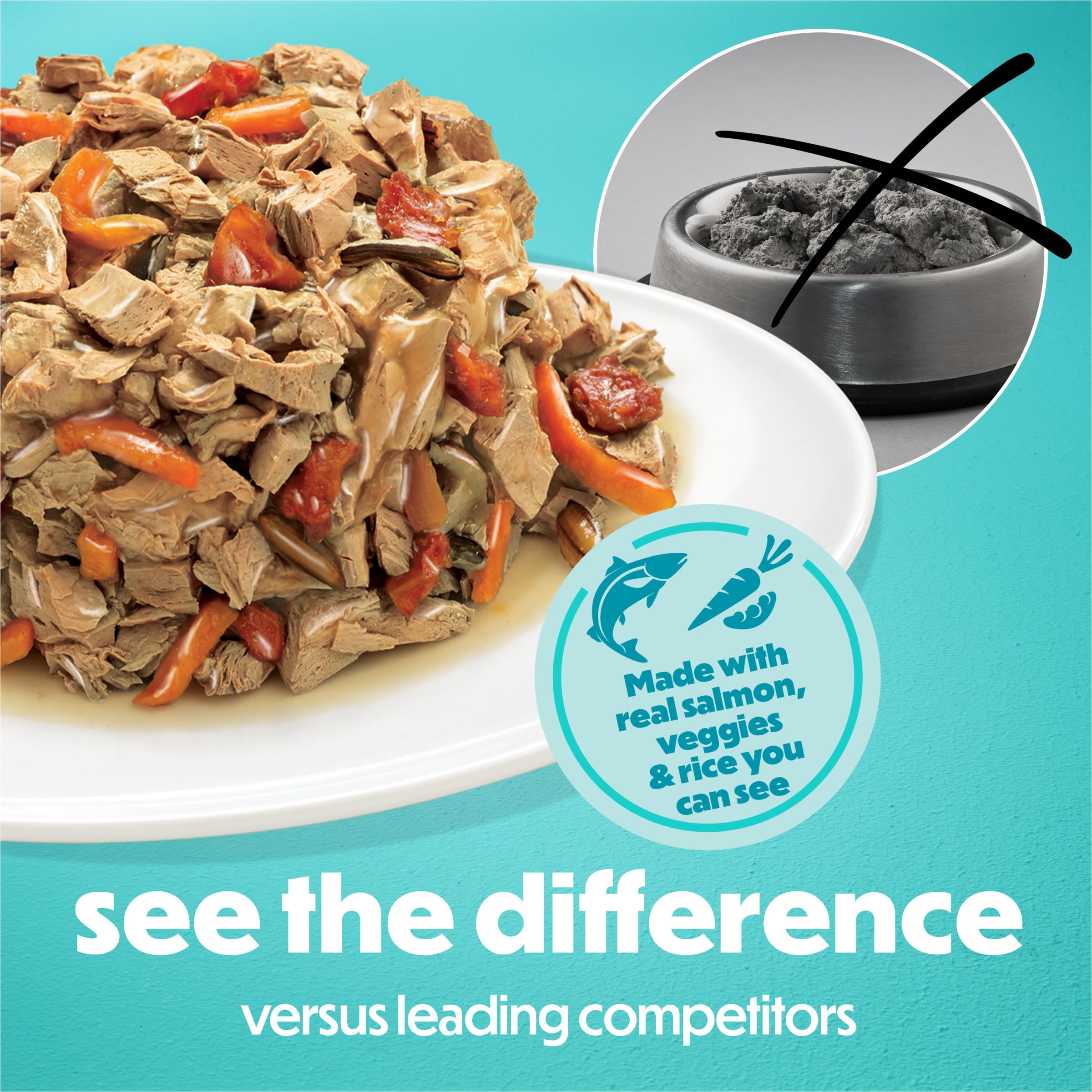 Beneful gravy-rich broth enhances palatability during mealtime for small dogs.