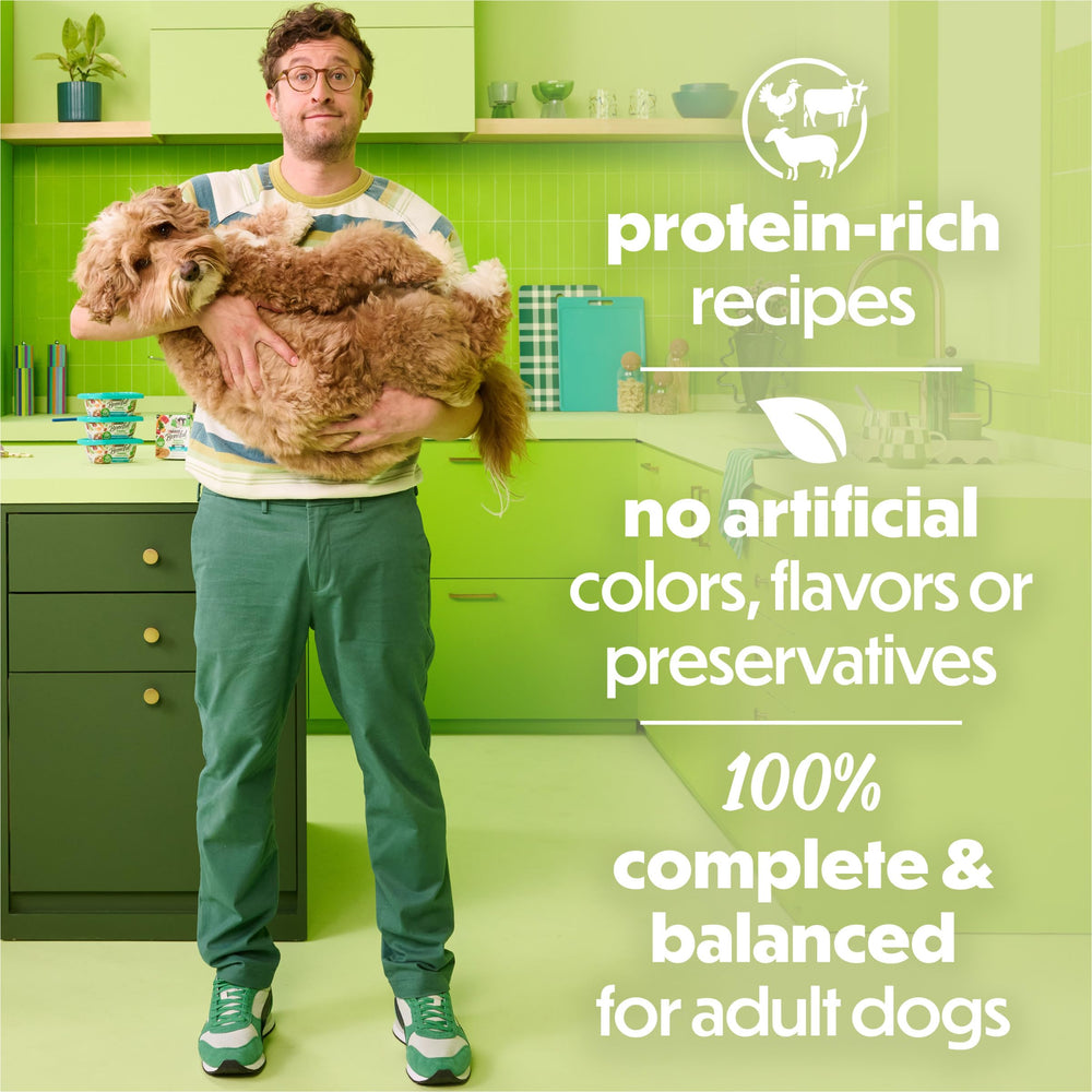 Beneful real beef in gravy provides protein-rich chunks dogs enjoy.
