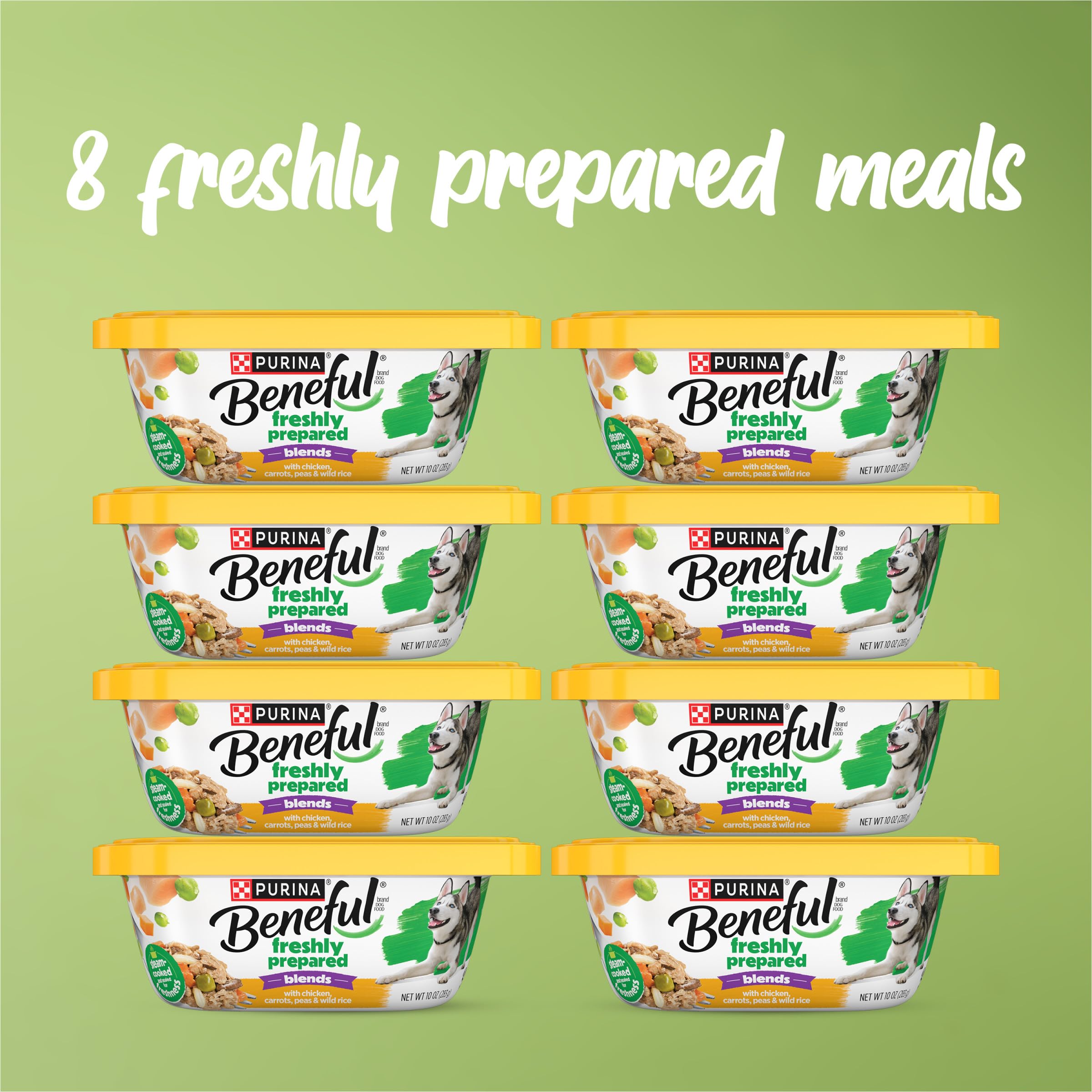 Beneful resealable-container shows freshness and easy portioning.