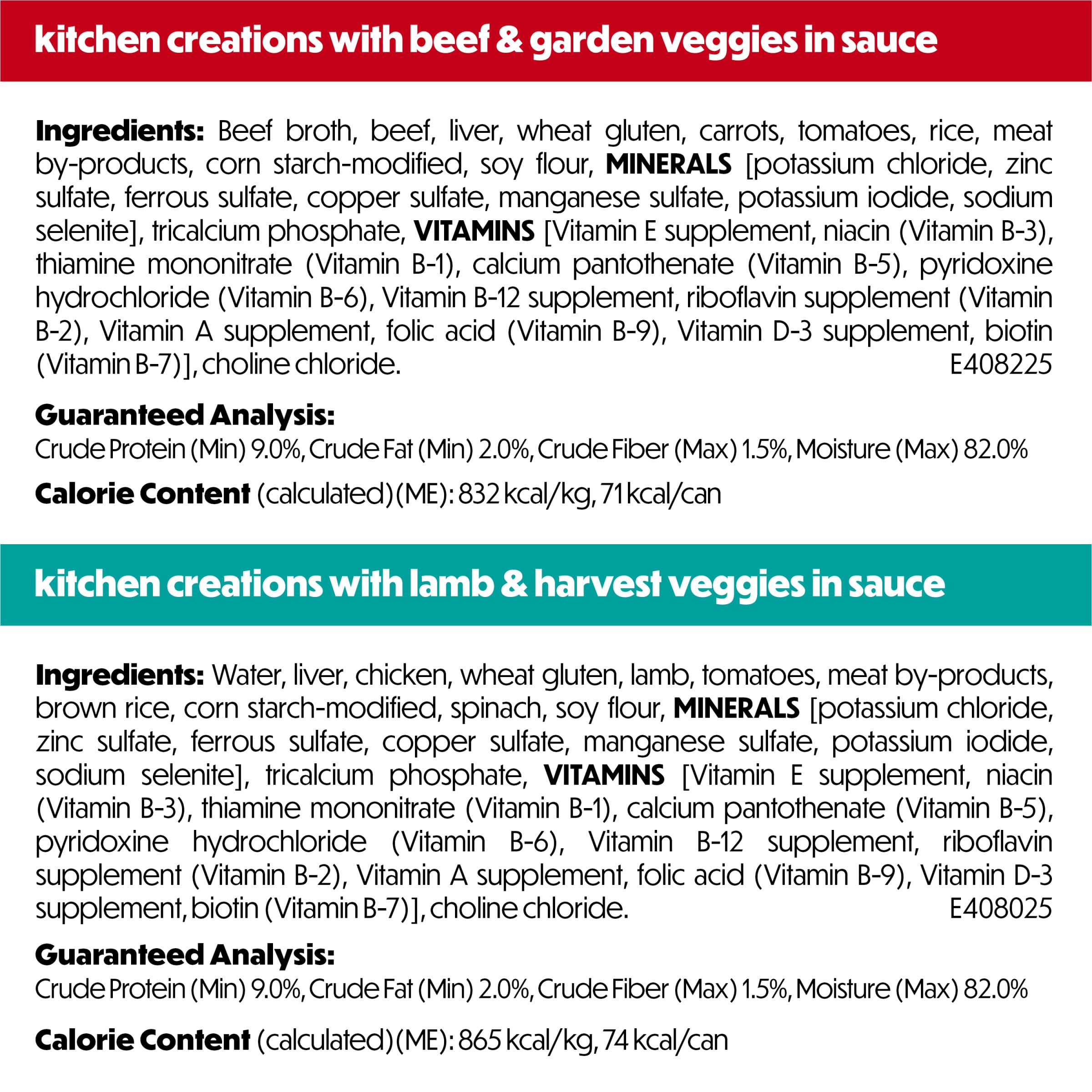 Beneful vegetables and grains visible in each bite