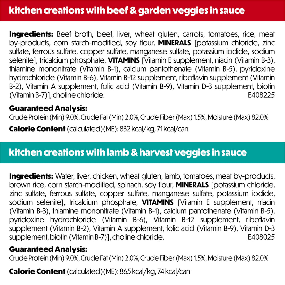 Beneful vegetables and grains visible in each bite