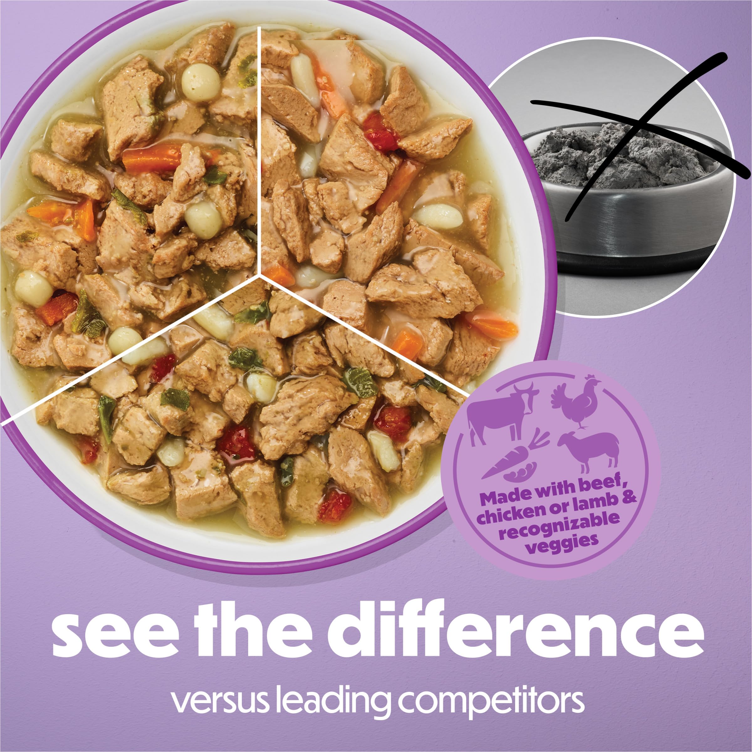 Purina Beneful Medleys Romana chicken can with vegetables and whole grains