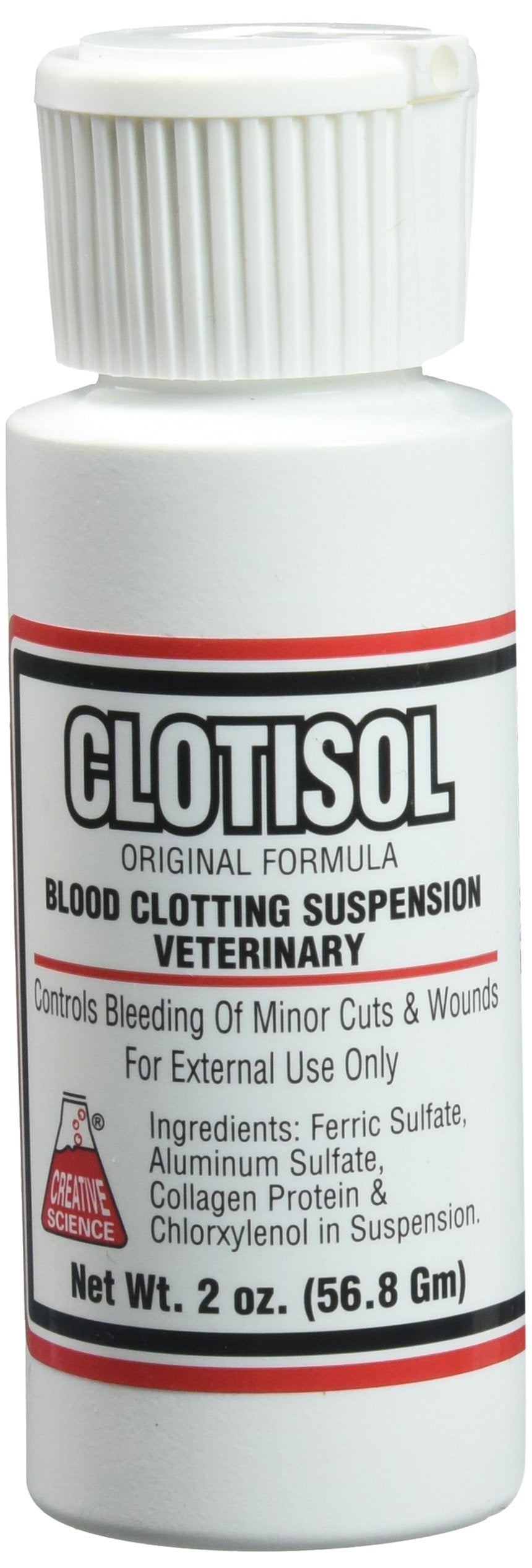 BENEPET Clotisol 2oz bottle for quick minor bleeding control on pets.