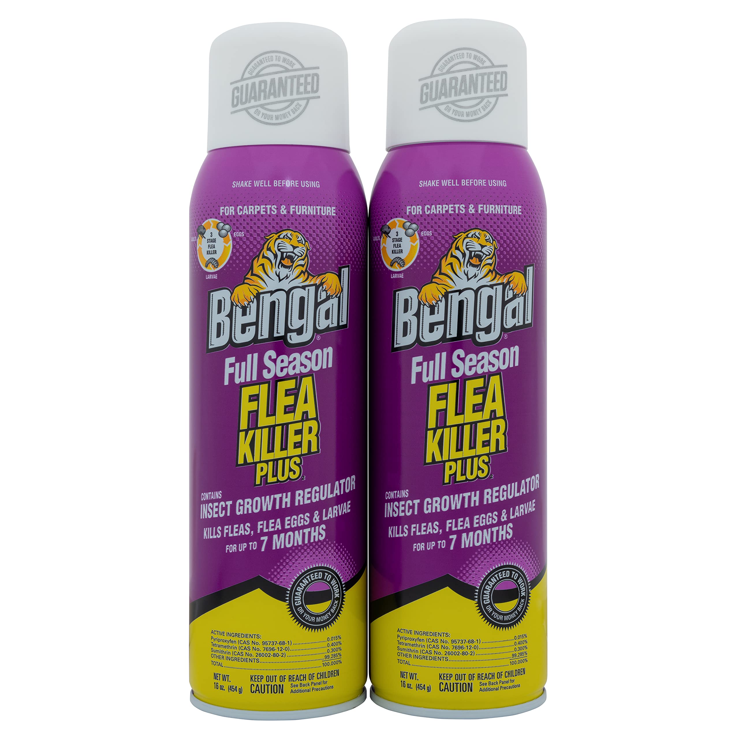 Bengal Full Season Flea Killer Plus two-can pack for extended protection