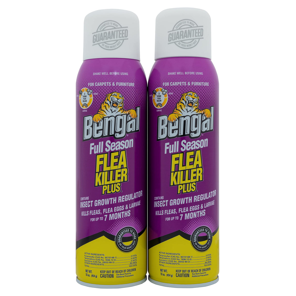 Bengal Full Season Flea Killer Plus two-can pack for extended protection